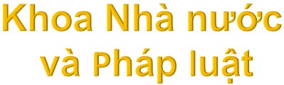 Khoa Nhà nước và Pháp luật